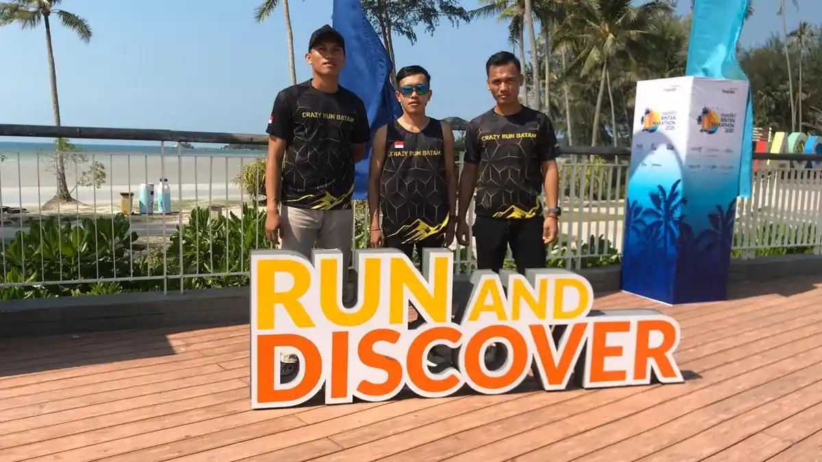 Crazy Run Batam Ikut Mandiri Bintan Marathon 2020, Target Bukan hanya Juara tetapi Beriwisata
