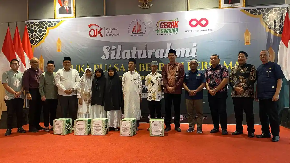 Gandeng LAZ Cendekia Maluku, OJK Gelar Buka Puasa dan Berbagi dengan 70 Anak Yatim