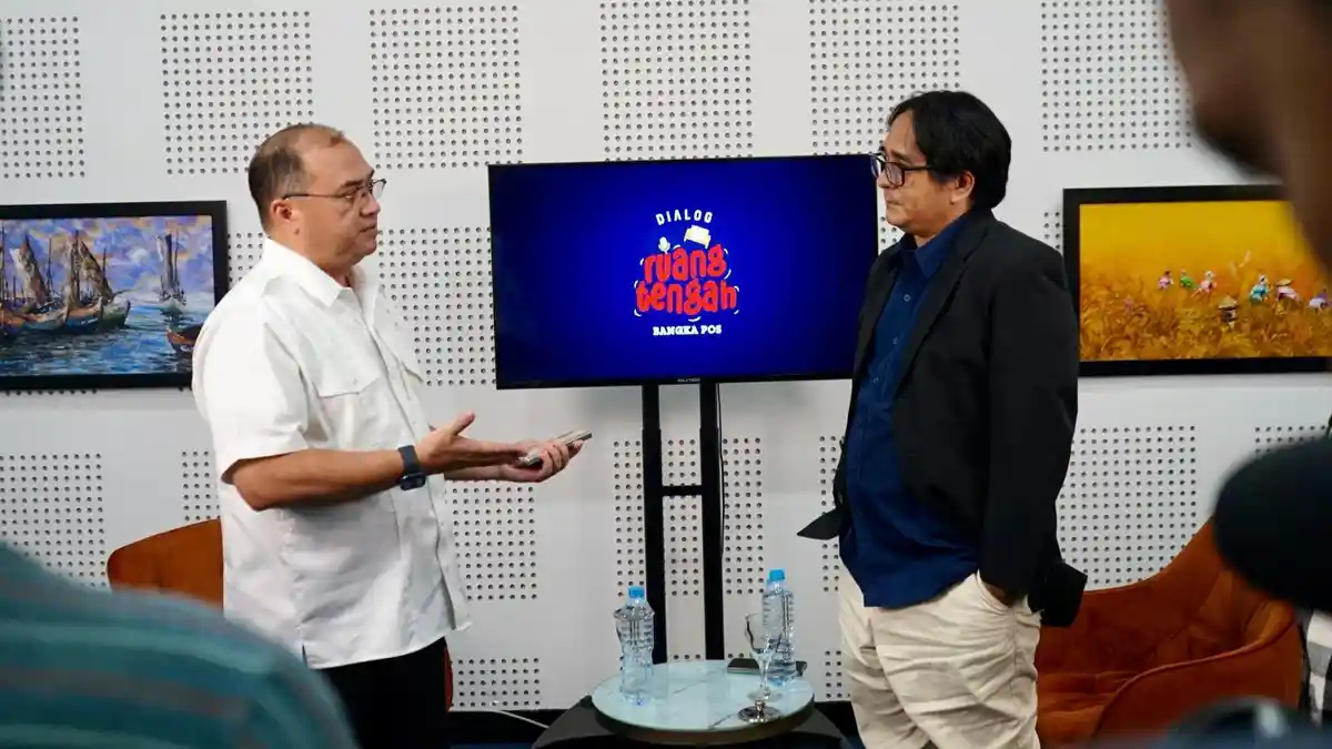 Erzaldi Paparkan Program Pembangunan Ekonomi Babel 5 Tahun ke Depan di Dialog Ruang Tengah BangkaPos