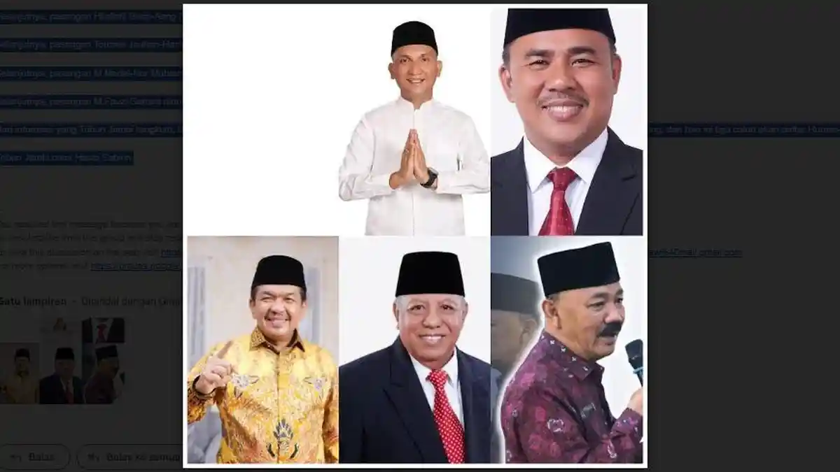 5 Pasangan Bakal Calon Bupati di Pilbup Sarolangun, Ini Namanya