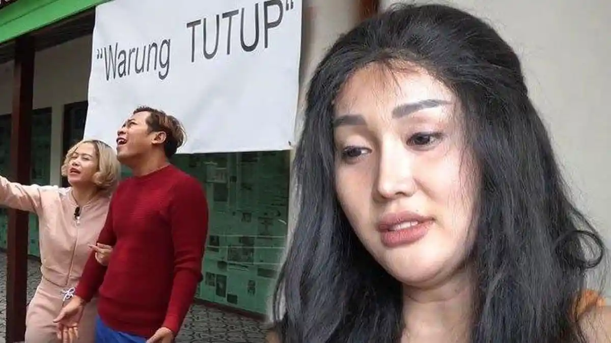 Nasib Warteg Lucinta Luna Memprihatinkan setelah Pacar Abash Dipenjara, Sepi, Kaca Ditutup Koran