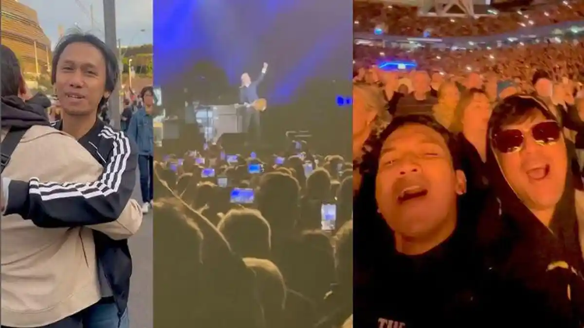 Desta Nonton Konser Paul McCartney Bareng Andre Taulany dan Eross Candra