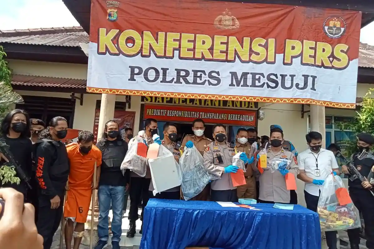 Dalam Tempo 2 Jam, Pelaku Perampokan di Lapak Sawit Mesuji Lampung Dibekuk Polisi