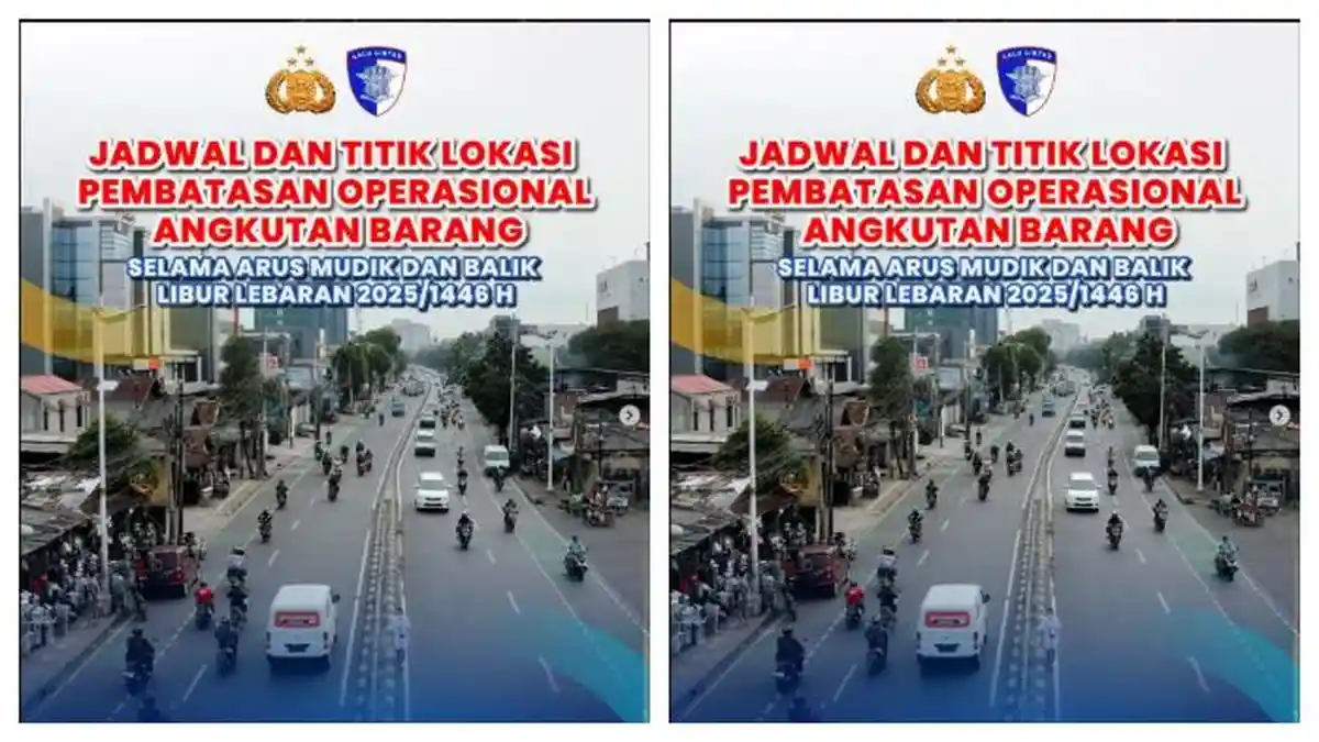 Jadwal dan Lokasi Pembatasan Kendaraan Angkutan Barang saat Arus Mudik-Balik Lebaran 2025