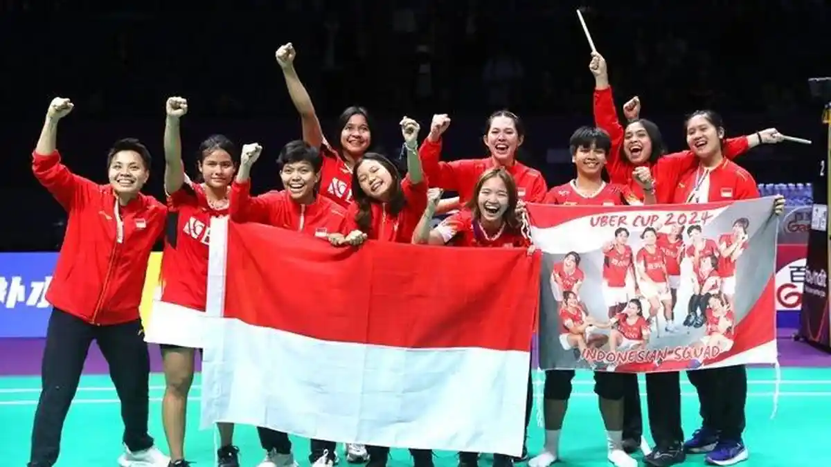 Indonesia Runner Up Uber Cup 2024, Kalah 3-0 dari China