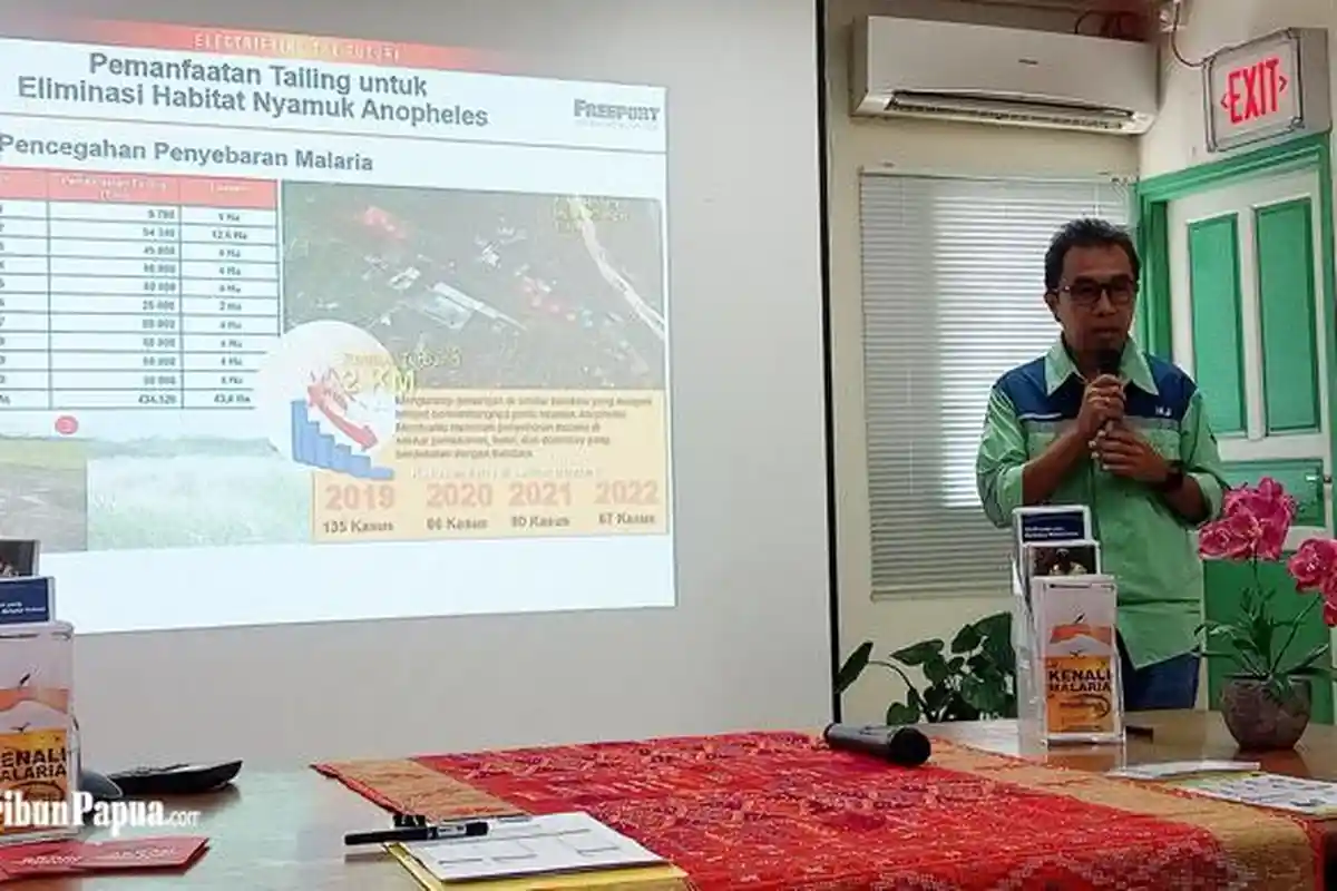 KEREN, Tailing PTFI Dimanfaatkan untuk Eliminasi Habitat Nyamuk Anopheles