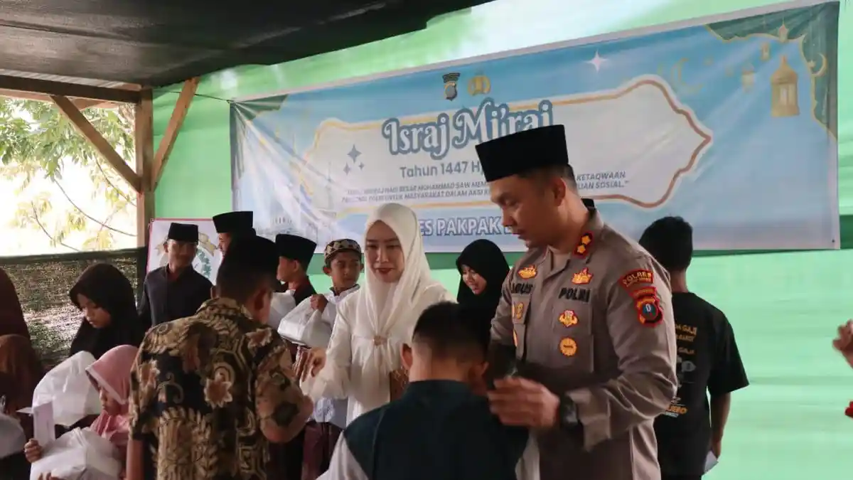 Polres Pakpak Bharat Gelar Isra Mi’raj dan Santuni Anak Yatim, Kapolres Tekankan Keteladanan Nabi