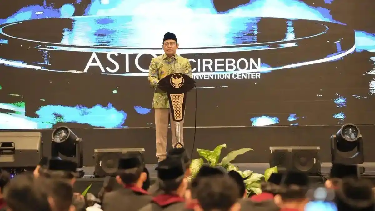 Kunjungi Pesantren di Cirebon, Cak Imin Ungkap Tiga Syarat Utama Santri Menuju Indonesia Emas 2045 - Tribunjabar.id