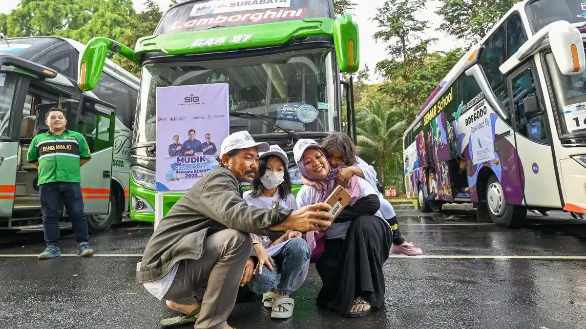 Darman  Pekerja Konstruksi Bahagia Bisa Ikut Mudik Gratis BUMN 2023