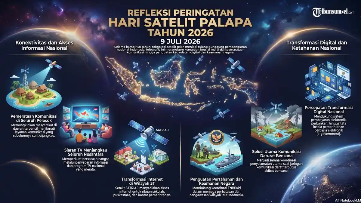Sejarah Hari Satelit Palapa Diperingati 9 Juli 2026 Lengkap Perkembangan Telekomunikasi di Indonesia - Tribunsumsel.com