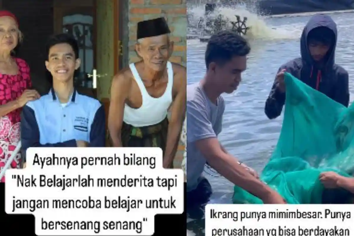 Kisah Fikrang Penggembala Sapi dan Pernah Tinggal di Gerobak, Kini Sukses Punya 12 Tambak Udang