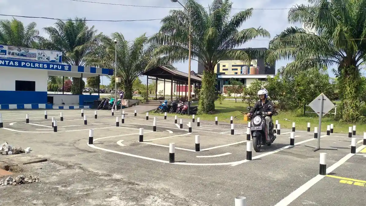 Lintasan Baru Ujian SIM C di Polres PPU Mulai Berlaku, Tingkat Kelulusan Tinggi