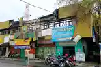 Kebakaran di kawasan Pasar Blauran Banjarmasin Hanguskan Kantor Kadin, Saksi: Api dari Bagian Atas