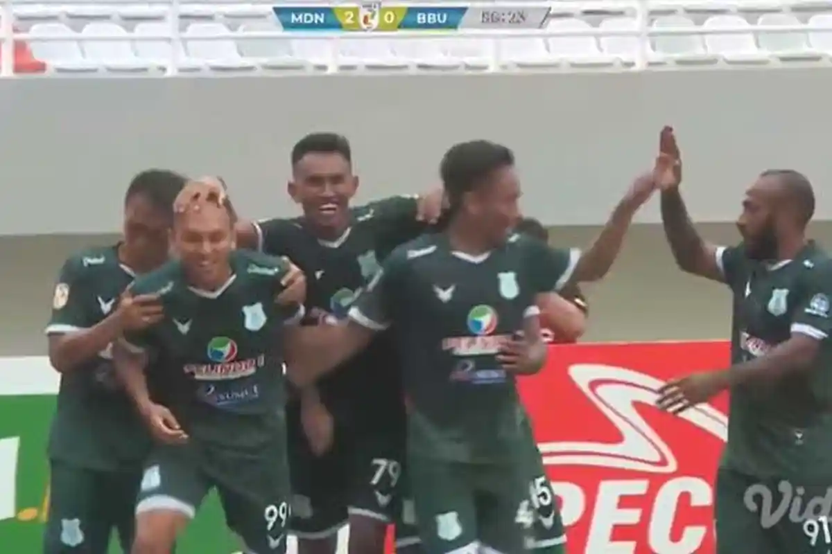 GOL, PSMS Medan Menang, Fiwi Dwipan dan Rachmad Cetak Gol Ke Gawang Babel United