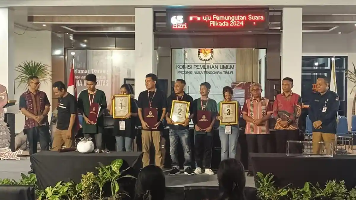 KPU NTT Gelar Gladi Penarikan Nomor Urut Pilgub 2024