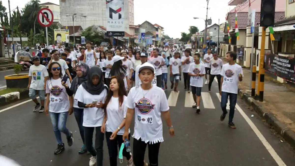 Colour Run Toboali City On Fire Promosi Menarik Wisatawan dari Luar Bangka Selatan