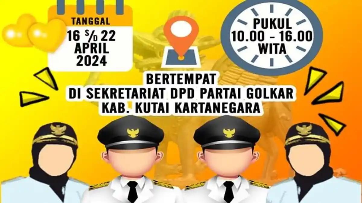 Golkar Kukar Mulai Buka Pendaftaran Calon Bupati dan Cawabup untuk Pilkada 2024