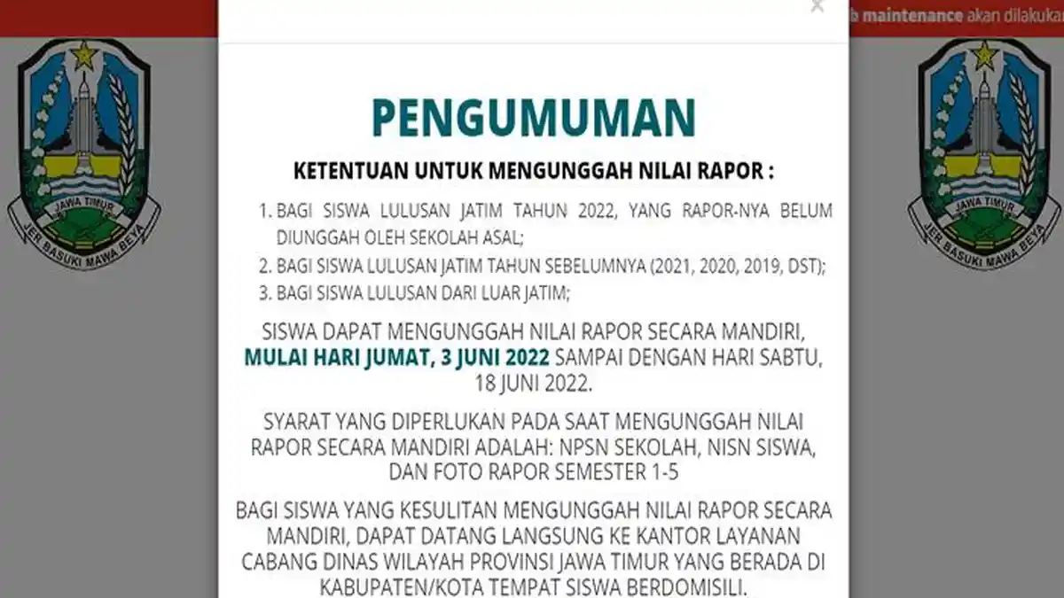 Tata Cara Pengambilan Pin PPDB Jatim 2022 di ppdbjatim.net