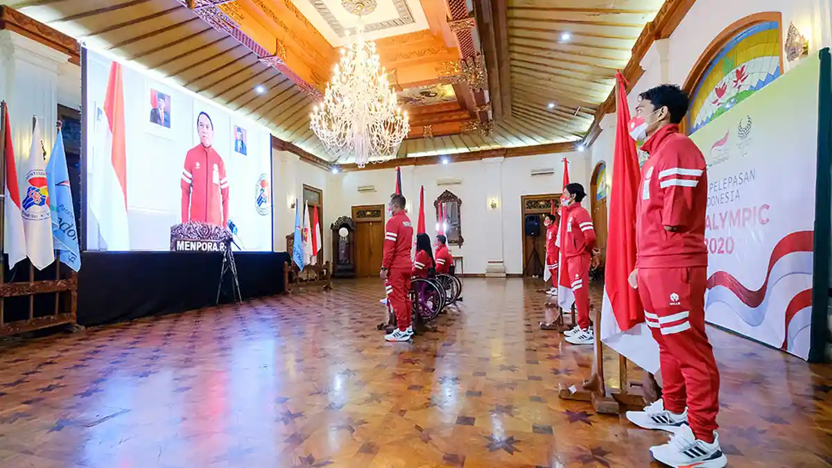 Menpora  Zainudin Amali Mengukuhkan dan Melepas 23 Atlet ke Paralympic Tokyo 2020