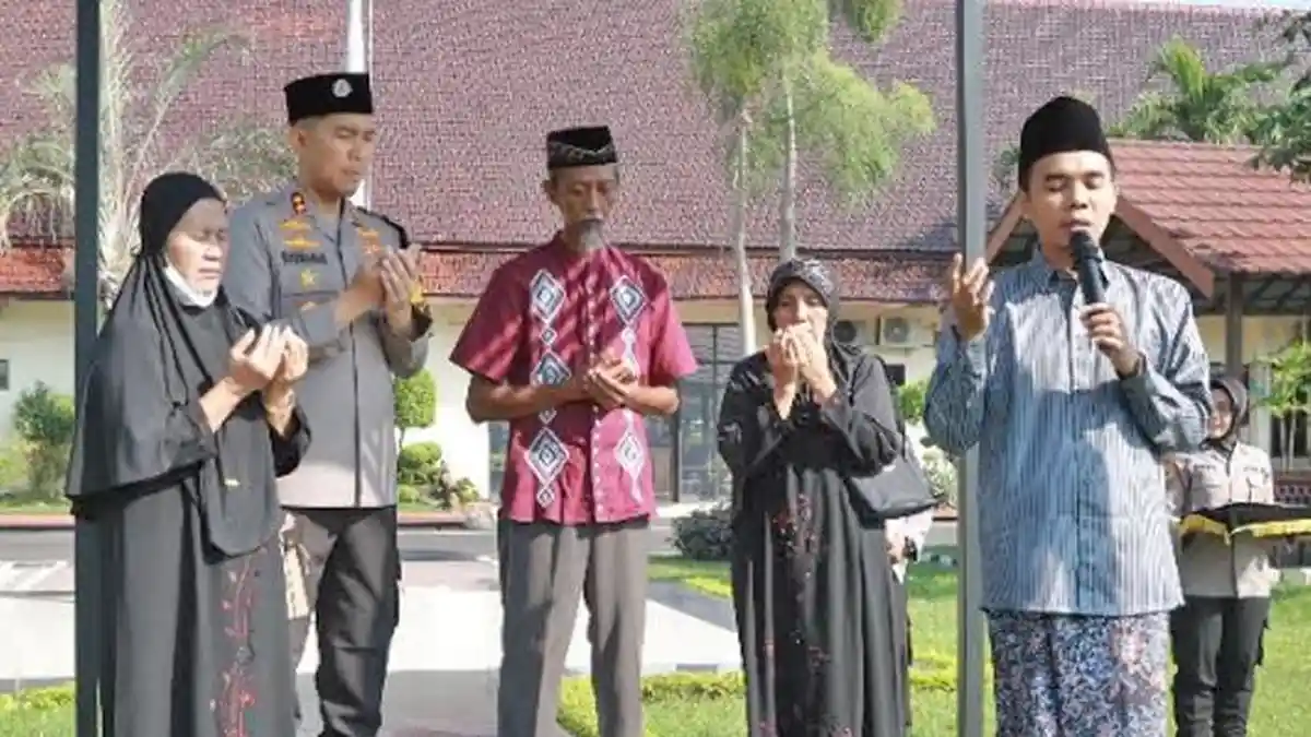 Doa Bersama Mengenang Briptu Rian, Kapolres Jombang: Almarhum Sosok Baik dan Bertugas Tepat Waktu