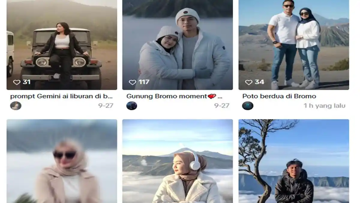 Prompt Gemini AI Liburan di Bromo Viral di TikTok, Tinggal Salin Hasil Realistis