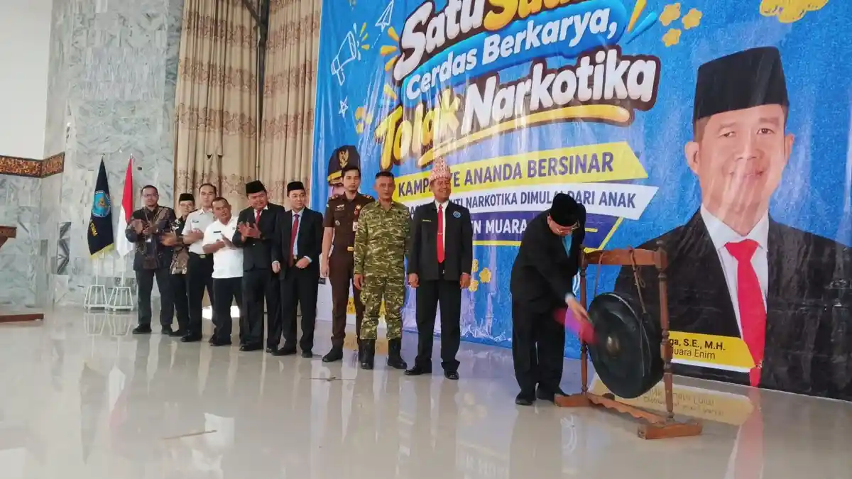 BNN Muara Enim Gelar Kampanye Ananda Bersinar, Ajak Pelajar Perangi Narkoba