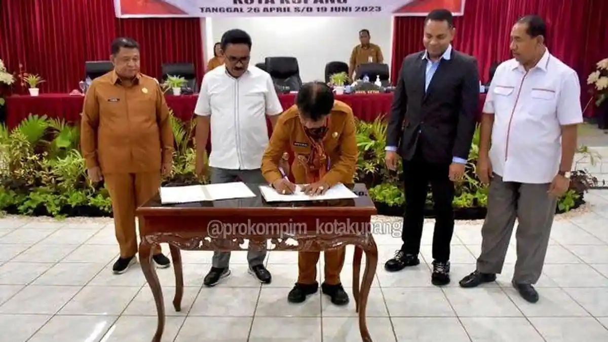 Lima Perda Usulan Inisiatif Ditetapkan DPRD dan Pemkot Kupang Jadi Landasan Pembangunan 