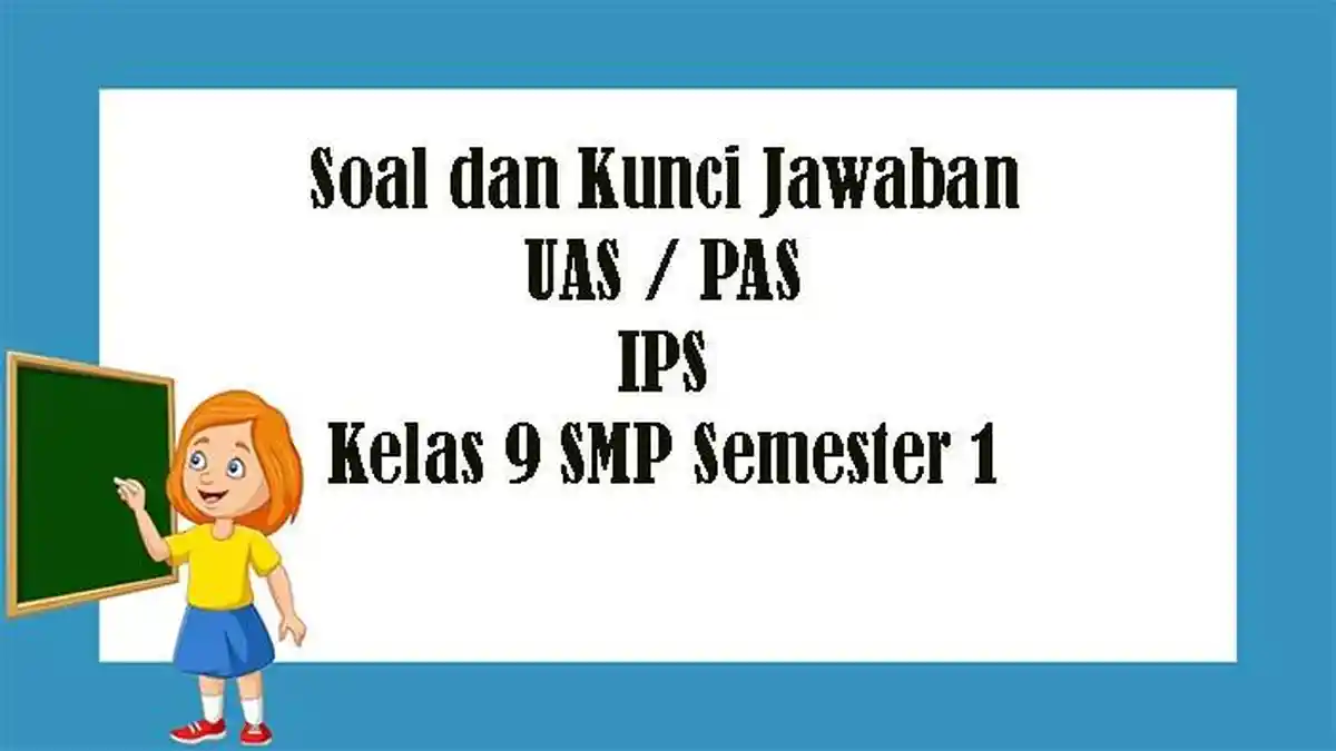 Soal UAS IPS Kelas 9 SMP Semester 1, Kunci Jawaban Latihan PAS Pilihan Ganda dan Essay