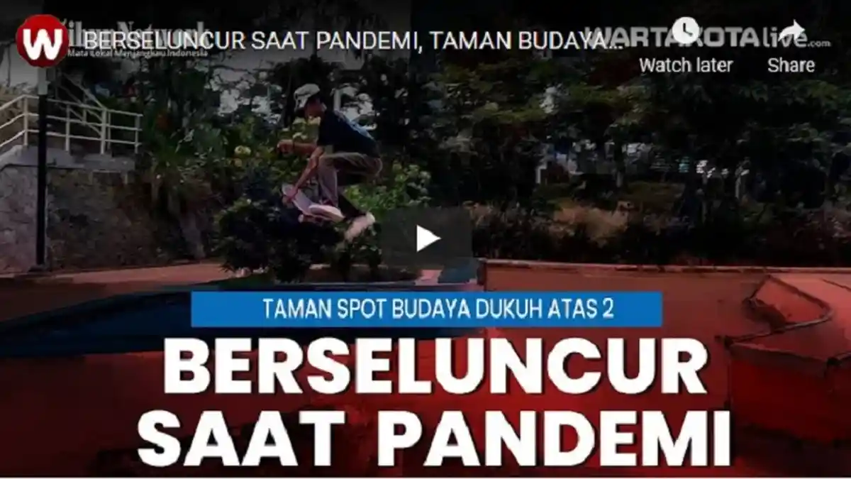 VIDEO Komunitas Skateboard, Berselancar Saat Pandremi di Taman Spot Budaya Dukuh Atas 2