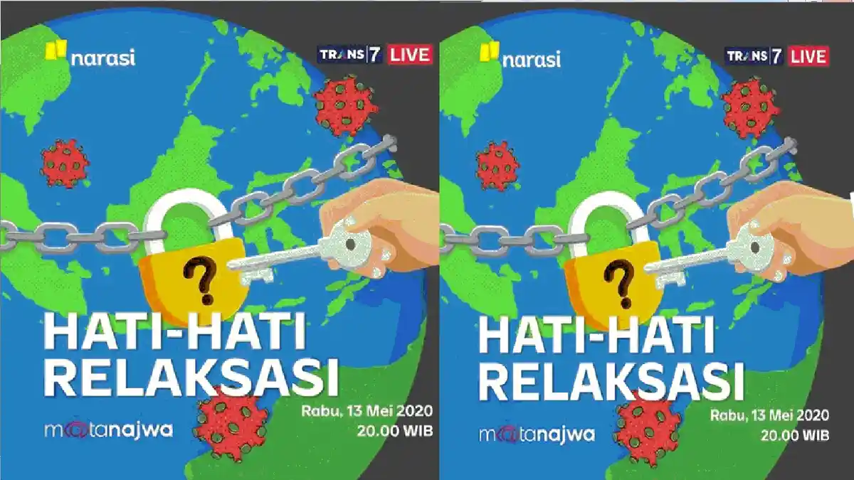 BERLANGSUNG Live Streaming Trans 7 Mata Najwa Malam Ini, Wacana Pelonggaran PSBB