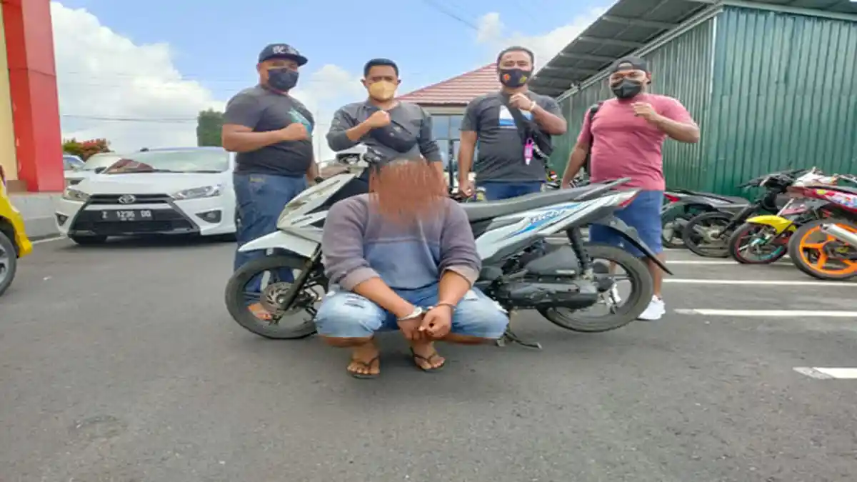 Jatanras Polres Manggarai dan Mabar Borgol Satpam Pencuri Sepeda Motor di Kantor PT Indomobil Ruteng