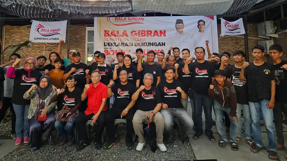 Dukungan Relawan Gibran untuk Bobby-Surya di Pilgub, Buat Tagline Ganti Gubernur