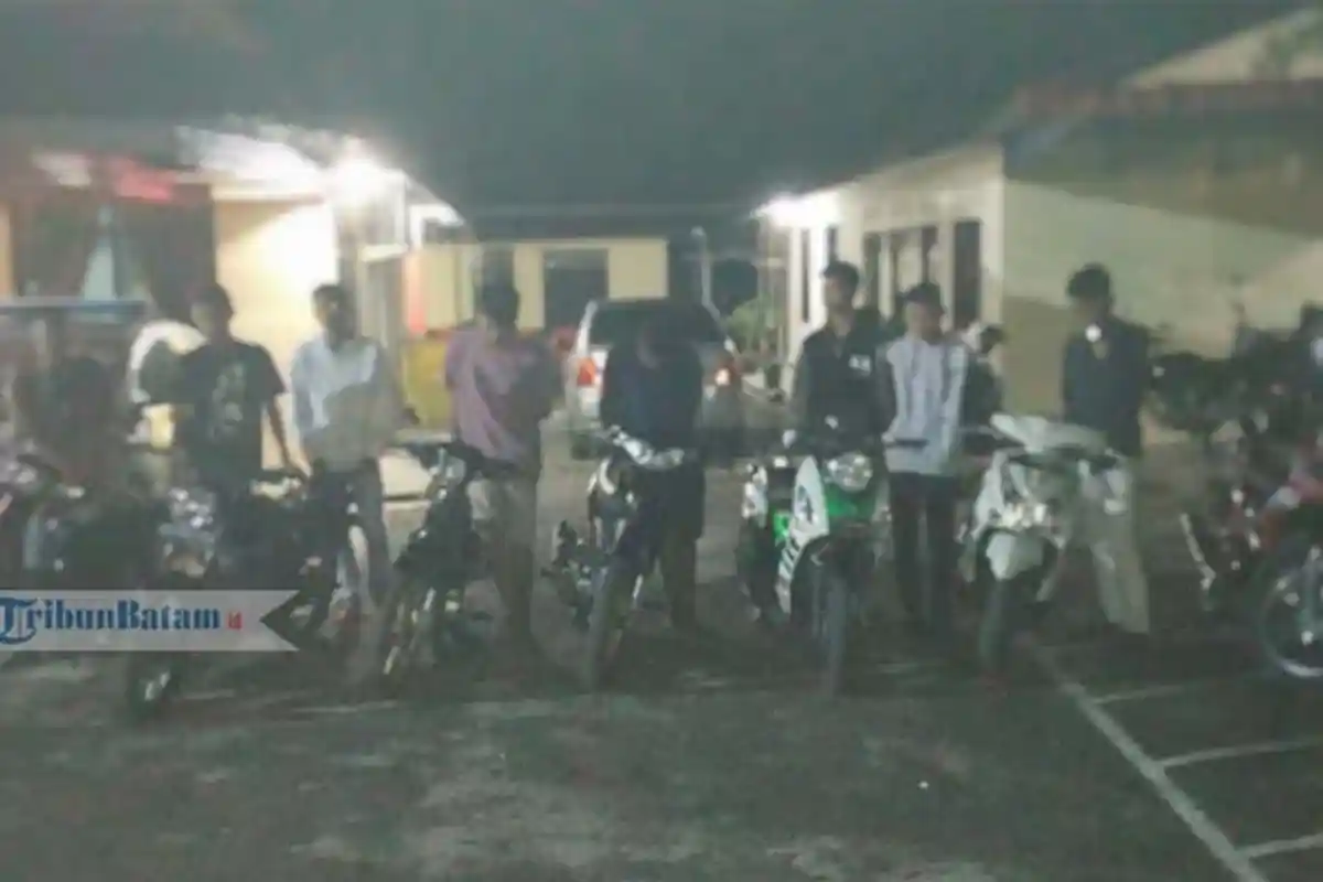 Aksi Balap Liar di Bintan Ini Keok Dengan Bhabinkantibmas, Berikut Jumlah Motor yang Diamankan