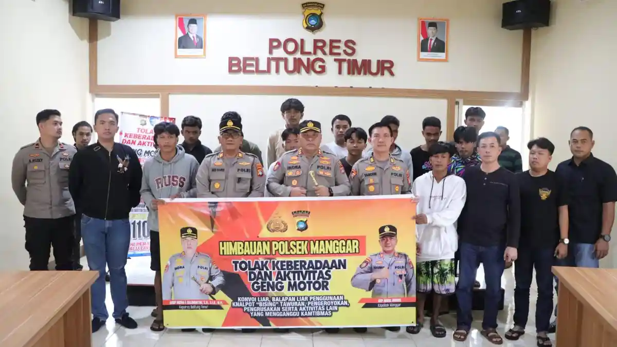Cegah Perkelahian Remaja di Belitung Timur Terulang, 14 Remaja Teken Surat Pernyataan