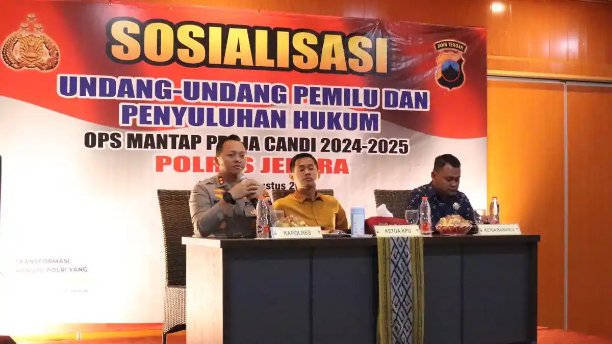 Gelar Sosialisasi Hukum dan Undang – Undang Pilkada, Kapolres Jepara Tekankan Hal ini