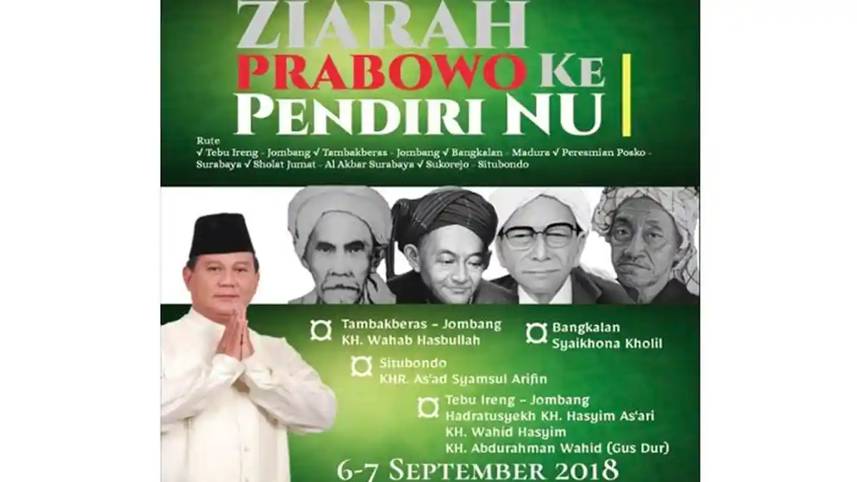 Prabowo Subianto Gencar Pendekatan ke Nahdlatul Ulama, Bos Gerindra: NU Bak Gadis Cantik
