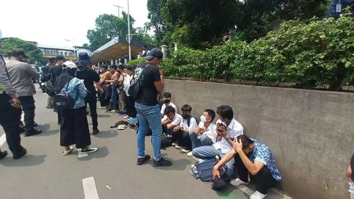 20 Pelajar Ditangkap Polisi Usai Menyusup dalam Rombongan Aksi Demo ...