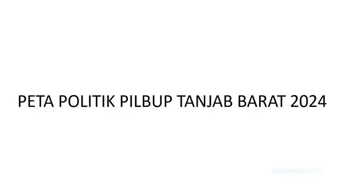 Daftar Partai Pengusung 3 Bakal Calon Bupati Tanjung Jabung Barat
