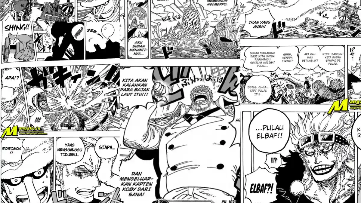 Link Baca Manga One Piece 1071, Garp Pergi ke Pulau Hachinosu Selamatkan Coby dan Melawan Kurohige