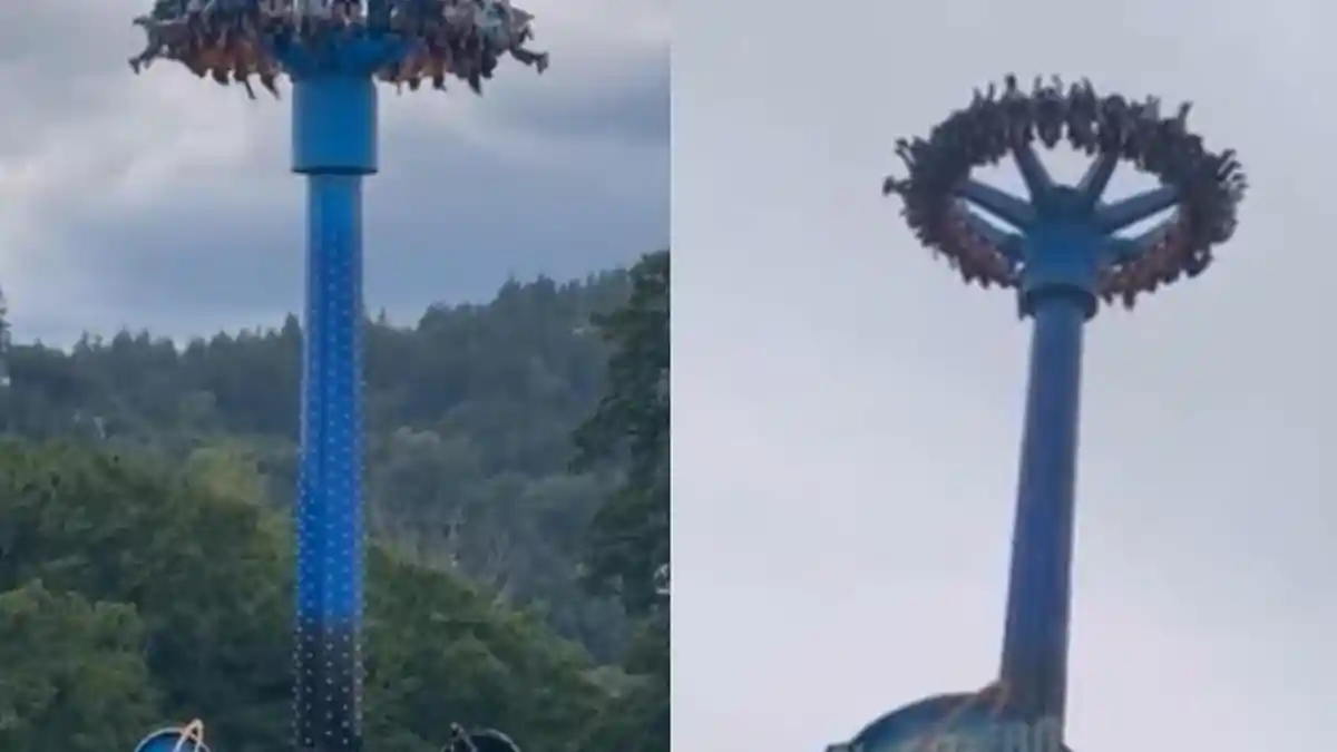 Wahana Permainan Atmosfear Tiba-tiba Mandek saat Beroperasi, 30 Orang Berada di Posisi Terbalik