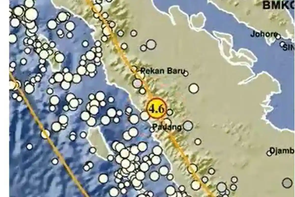 Barusan! Info BMKG Gempa Padang Hari Ini, Bukittinggi, Pusat Gempa Terkini 2 Menit yang Lalu Sumbar