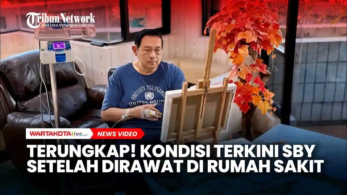 Banjir Doa, SBY Sakit Apa? Wajah Pucat dan Tangan Diinfus, Curhat Rindu Melukis