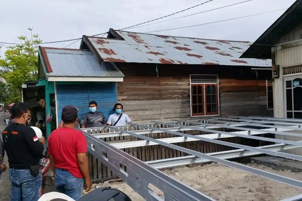 Tukang Bangunan Tewas Tersetrum Saat Pasang Kanopi di Kelayan B Banjarmasin
