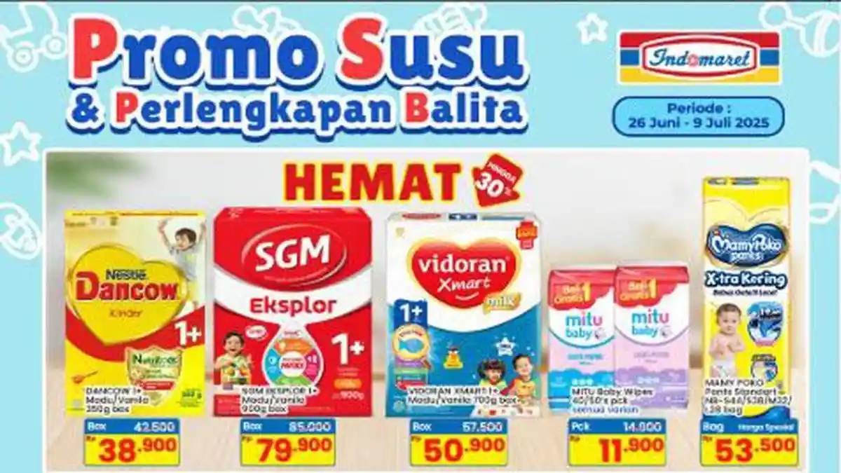 Promo Indomaret di Surabaya 3 Juli 2025: Susu dan Perlengkapan Balita Diskon Hingga 30 Persen