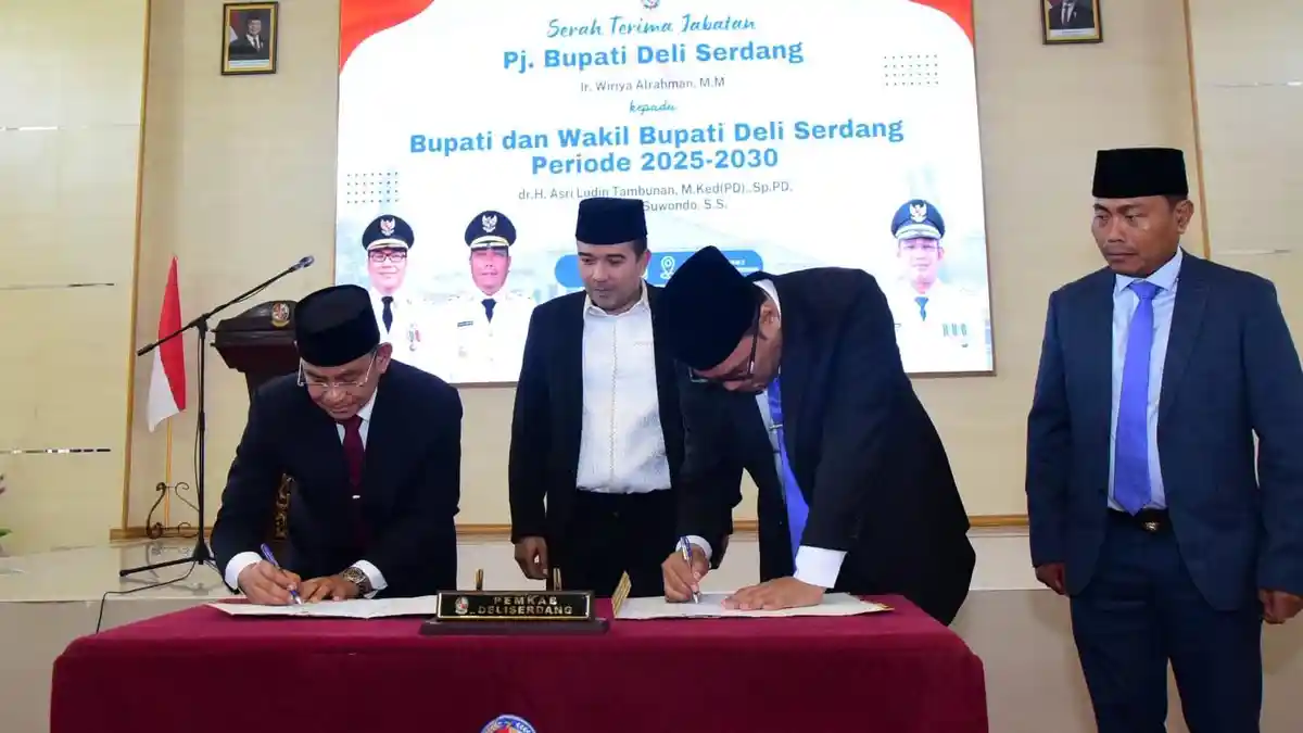 Pemkab Deliserdang Gelar Sertijab Penjabat kepada Bupati
