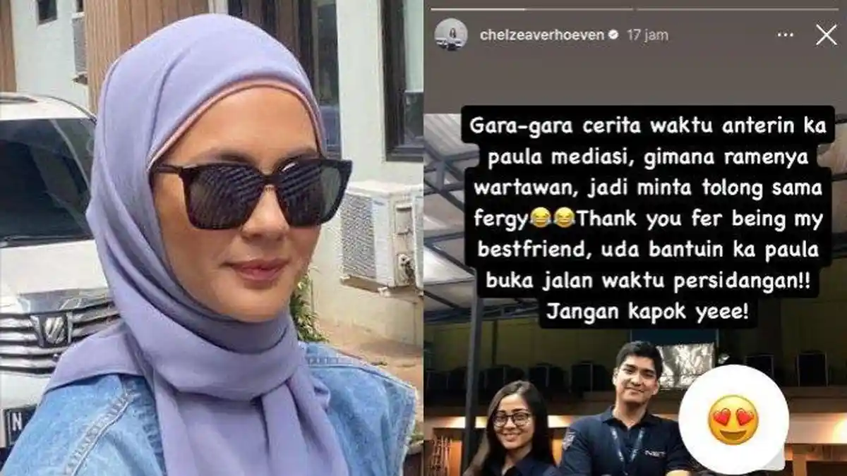 Sosok Pria yang Antar Paula Verhoeven di Sidang Cerai Baim Wong, Chelzea Bongkar Status Fergy