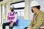 Presiden Jokowi Tinjau Perkembangan Proyek LRT Jabodebek