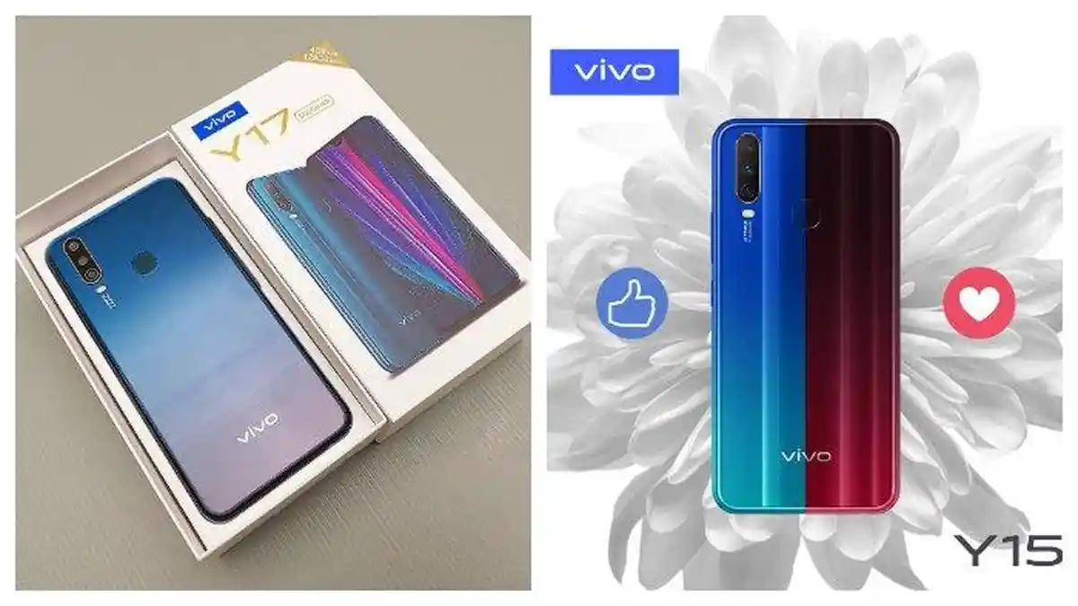 HP ANDROID TERBARU 2019 - Inilah Perbandingan Harga & Spesifikasi Vivo Y15 vs Vivo Y17