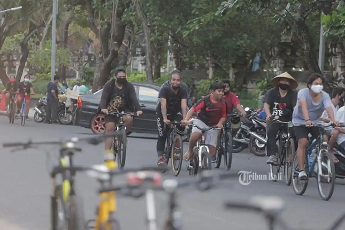 Tren Bersepeda di Bali Saat Pandemi Covid-19