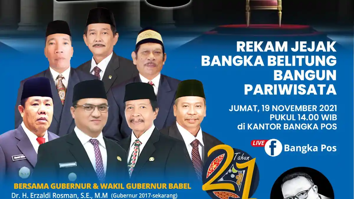 Saksikan Program Spesial HUT ke-21 Bangka Belitung, Hadirkan Gubernur dan Wagub serta Tokoh Penting